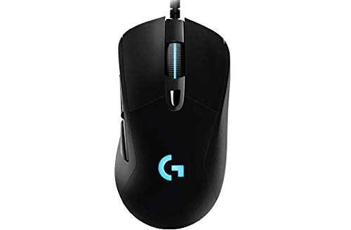 Logitech G403 Hero Wired Gaming Mouse, Hero 16K Sensor, 16000 DPI, RGB Backlit Keys, Adjustable Weights, 6 Programmable Buttons, On-Board Memory, Braided Cable, PC/Mac/Laptop - Black