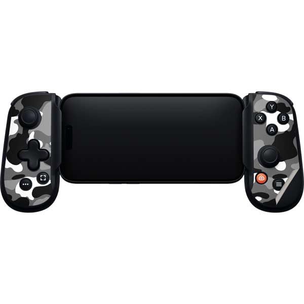 Skinit Decal Gaming Skin Compatible with Backbone One for iPhone Game Controller - Neutral Street Camo Design - color: Grey - CAMBPE03