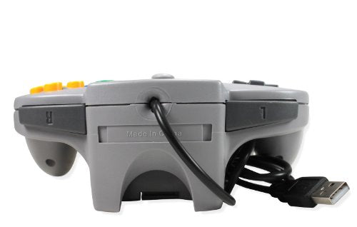 3rd Party Classic Retro N64 Bit USB Wired Controller for PC and MAC - Grey