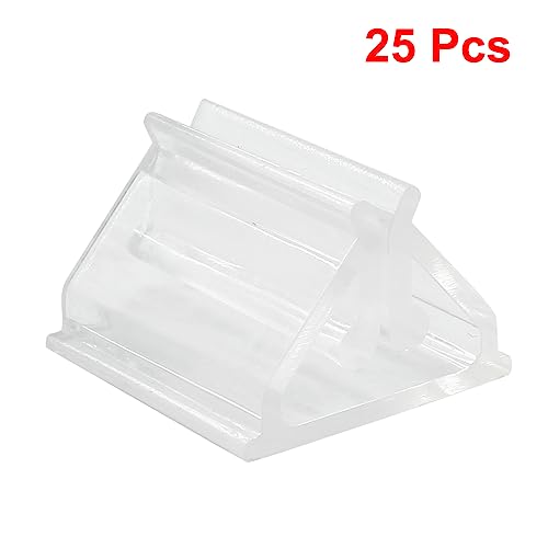 Litoexpe Clear Acrylic Card Stand - 25pcs Plastic Game Piece Holders for Party, Photos, Memos, Pictures Display