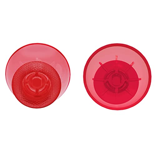eXtremeRate Clear Red Replacement Thumbsticks for PS5 Controller, Custom Analog Stick Joystick for PS4 Controller Universal - color: Clear Red