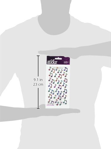 Sticko Classic Stickers-Jazzy Notes