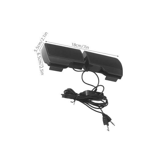 USB Clip-on Computer Speakers USB Powered Compact Desktop Speakers for Home Office Dormitory Use with Monitor Attachment, Stylish and Portable Music Soundbar for Laptop and PC