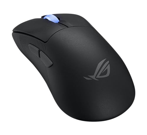 ASUS ROG Keris II Ace Wireless Gaming Mouse – Right-Handed Ergonomic, 54g, Tri-Mode Connectivity, 42K DPI, up to 107Hr Battery, PC/Mac Support - Black - color: Black, style: Keris II Ace