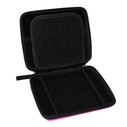 LUCKDANO Carrying Case for 2DS - Protective Hard Shell with 8 Game Card Holders - Compatible with 2DS Console Accessories Shockproof & Travel Case Portable Pouch with Wrist (#12) - color: Pink