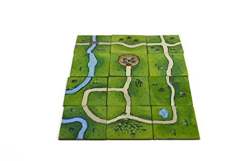 Square Board Game Tiles, 84 Large Blank Pieces for DIY Custom Game Design | Same size as Carcassonne tiles. Build personalized tabletop games with durable blank square tiles.