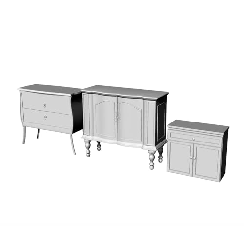Yao's Studio LYT48239 1/48 Miniature Factory Building Military Car Railroad Track Accessory Props Diorama Scenery Floor Cabinet Storage Cabinet 6pcs