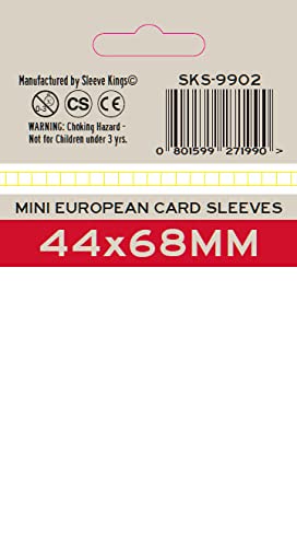 Premium Mini European Card Sleeves (44x68mm) 55 Pack, 100 Micron, SKS-9902