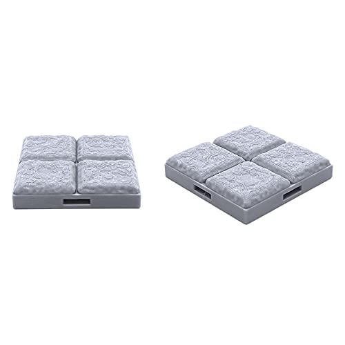 EnderToys Locking Dungeon Tiles - Masonry and Stone, Wargame Terrain for Tabletop 28mm Miniatures, 3D Printed Scenery