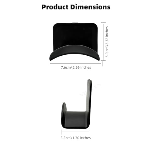 Universal Headphone Hanger Wall Mount & Under Desk Hook – Adhesive Headset Stand for Gaming Headsets & Game Controller Stand