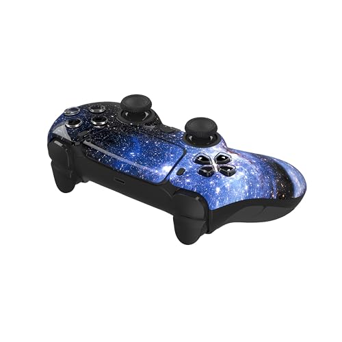 Custom Wireless Controller for PS5 - Hand Airbrushed & Multiple Designs Available (Blue Universe) - color: Blue Universe