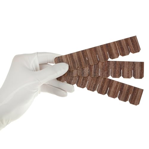 Miniature Roof Shingle Strips for 1:12 Scale Dollhouse Roofing | Set of 25 Strips, REDUCIO! - color: Walnut Tone
