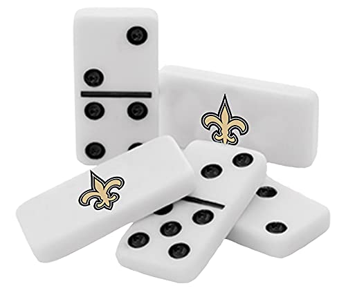 MasterPieces Game Day - NFL New Orleans Saints - 28 Piece Team Logo Double Six Domino Set