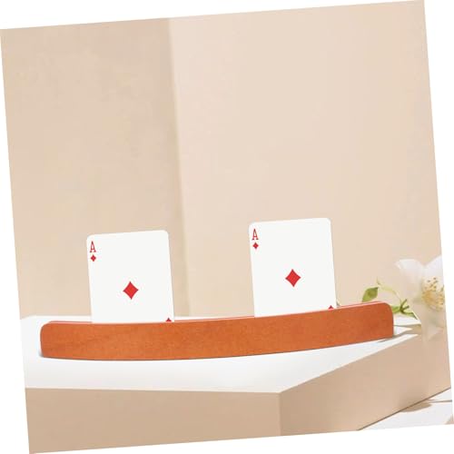 Levemolo Wooden Trading Card Rack Poker Card Holder Display Stand Desk Holder Storage Rack