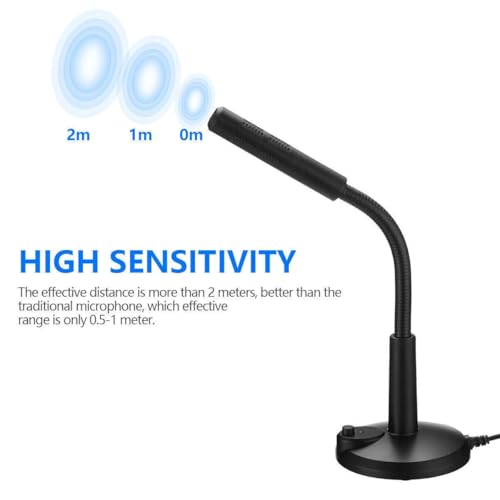 Mini USB Condenser Microphone with Adjustable Stand, Plug & Play Computer Mic for PC Laptop Mac, Gaming Streaming Recording Video Conference Zoom