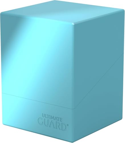 Ultimate Guard Boulder Solid 100+, Deck Case for 100 Double-Sleeved TCG Cards, Turquoise, Secure & Durable Storage for Trading Card Games, No Transparency - color: Turquoise
