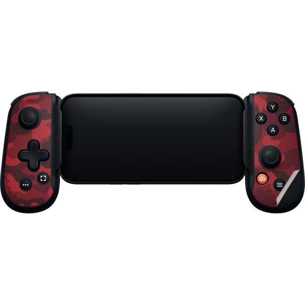 Skinit Decal Gaming Skin Compatible with Backbone One for iPhone Game Controller - Red Street Camo Design - color: Red - CAMBPE05