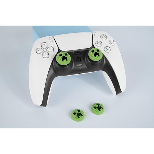TIKOdirect Thumb Grip Caps for PS5, PS4, Switch 2 Pro, Soft Silicone Thumb Grips, Thumb Joystick Cap for ps5/ps4 controller, 4 psc/ 2 pairs, Green - color: Green