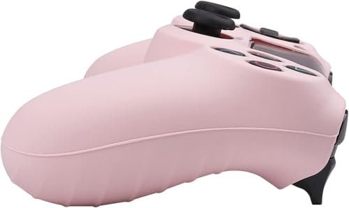 RALAN Pink Controller Skins for PS4, Silicone Controller Cover Skin Protector Compatible with PS4 Slim/PS4 Pro Controller (Pink Pro Thumb Grip x 6,Skull Cap Grip x 2)(Camouflage +White - color: PurePink