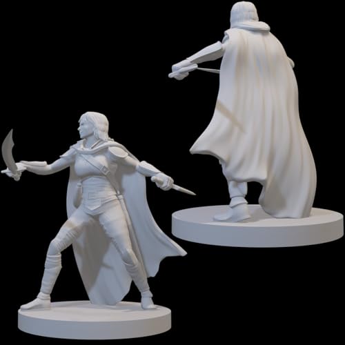 Ranger Miniatures for DND Pathfinder RPG Unpainted Resin 28mm-32mm 3D Printed (Human Female Ranger 4) - style: Human Female Ranger 4