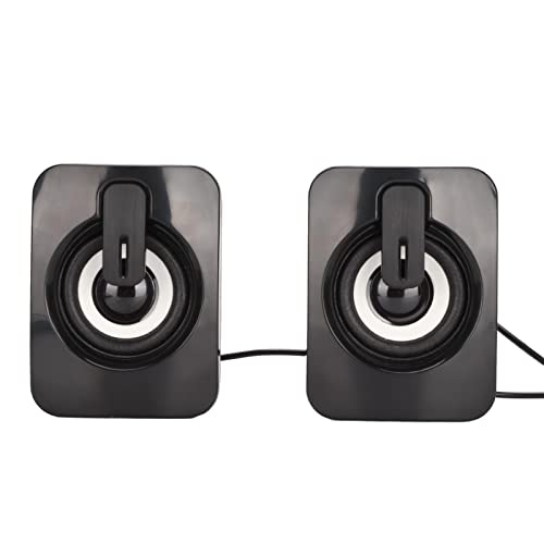 Mini Computer Speaker Stereo Less Distortion USB Powered Wired Small Speaker for for Desktop PC Laptop,Laptop Desktop Gaming Stereo Speaker Computer Speakers