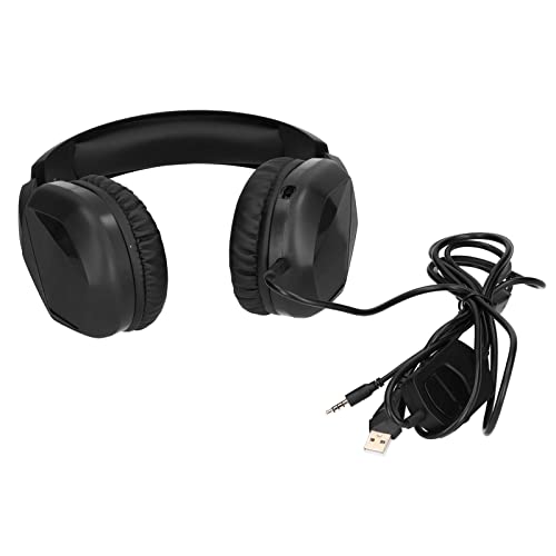 Wired Stereo Gaming Headset with Detachable Microphone for PCs Laptops and Game Consoles Comfortable Design (with 3.5mm Plug) - size: With 3.5mm plug