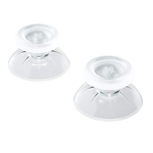 eXtremeRate Transparent Replacement 3D Joystick Thumbsticks for PS5 Controller, Analog Thumb Sticks with Screwdriver for PS4 Slim Pro Controller - color: Transparent