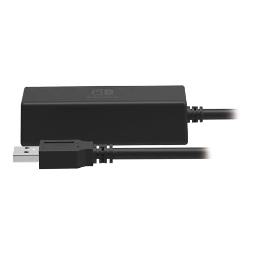 Nintendo Switch Wired Internet LAN Adapter by HORI Officially Licensed by Nintendo, Case