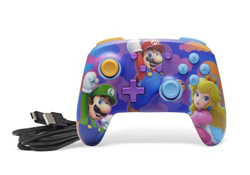 PowerA Enhanced Wireless Controller for Nintendo Switch/Switch 2 / Switch Lite/OLED Model - Color Splash Heros - Gamepad, game controller, Officially Licensed - color: Color Splash Heroes