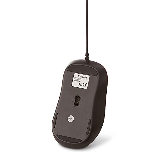 Verbatim Silent Corded Optical Mouse – Red - color: Red