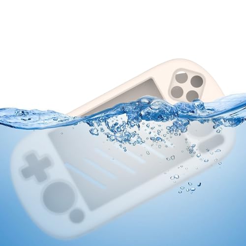 Silicone Protective Case for ANBERNIC RG40XX H Gaming Console Anti-Scratch Dust-Proof Soft Sleeve Cover Protector Gaming Console Sleeve Shell (Light White) - color: Light White