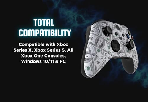 Stealth Controllers Wireless Controller for Xbox Series S, Xbox Series X, Xbox One - Soft Touch Feel - Custom Series S/X Controller ($100 Money) - color: $100 Money