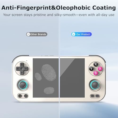 【2Pack】 for Anbernic RG476H Retro Handheld Game Console Screen Protector – 9H Tempered Glass, Anti-Scratch, HD Clarity, Touch Sensitive, Easy Installation, Anti-Fingerprint, Bubble-Free