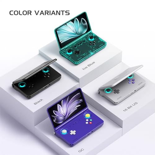 Retroid Pocket Flip 2 Retro Game Console, 5.5" AMOLED 1080P Display, Hall Effect Sticks, 5000mAh Battery, Portable Android Handheld (GC) - color: Gc