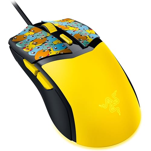 Razer Cobra Wired Gaming Mouse, 58g, Pokémon Edition | Gen-3 Optical Switches, Chroma RGB Lighting, Precise 8500 DPI Optical Sensor, 100% PTFE Mouse Feet, Speedflex Cable - color: Pokémon Edition