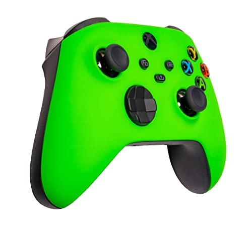 Xbox One Series X S Custom Soft Touch Controller - Soft Touch Feel, Added Grip, Neon Green Color - Compatible with Xbox One, Series X, Series S - color: GREEN XS