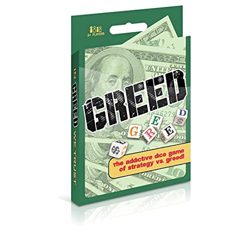 TDC Games Greed Dice Game - Great for Party Favors, Stocking Stuffers, Travel, Camping, for Adults and Families (Pack of 2)