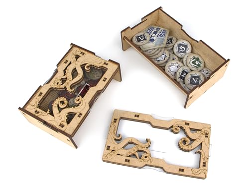 TowerRex Board Game Organizer for Arkham Horror LCG Revised, Arkham Horror LCG Revised Insert, Upgrade Accessories