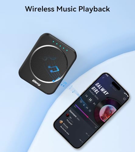 Portable Voice Amplifier with Wireless Lapel Microphone, Personal Microphone for Teachers, Rechargeable PA System for Classroom,Yoga, Meetings, Speeches