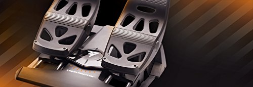 Thrustmaster TFRP Precision Flight Sim Rudder Pedals - PS5, XBOX & PC | self-centering axis, long travel, aluminum rails, differential breaking, for all types of flight, adjustable resistance