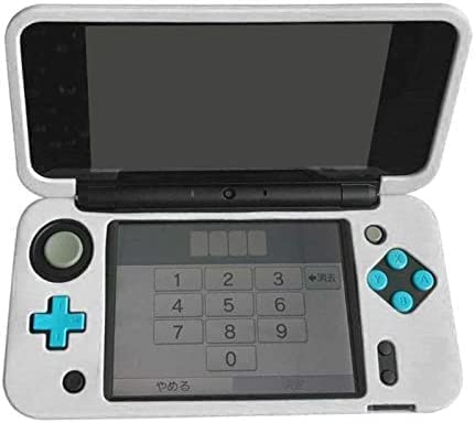 Tekmihat Soft Rubber Silicone Cover Case Protector for New 2DS XL LL Console Full Body Protective Skin Shell (White) - color: White