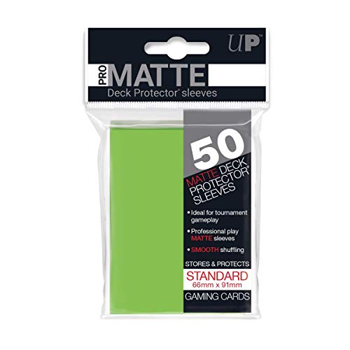 Ultra Pro 50ct Pro-Matte Lime Green Standard Deck Protectors - color: Lime Green