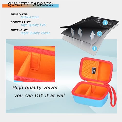 Tourmate Hard Storage Case for GoCube Edge, The Connected Electronic Bluetooth Cube - Award-Winning 3x3 Speen Cube, Case Only(Box for Sale) (Blue & Red) - color: Blue & Red