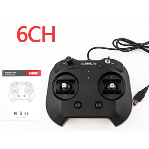 Flysky FS-SM001 Flight Simulator 8CH/ 6CH Support DRL Liftoff DCL Freerider APD and Many Other Suitable for Crossing Machines (6CH Simulator Black)