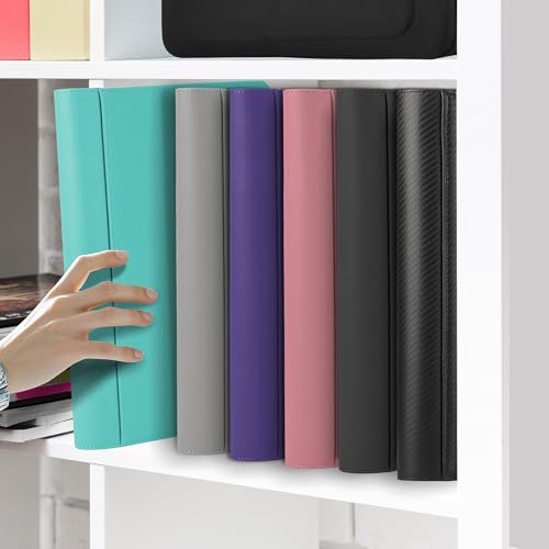 Toploader Binder, 9-Pocket 288 Cards Holder for 3"x4" Rigid Card Sleeves | Top Loader Binder with Sleeves Trading Card Binder for TCG,Sport Cards, PU Leather Cover, Side Loading (9 Cyan) - color: 9Cyan5