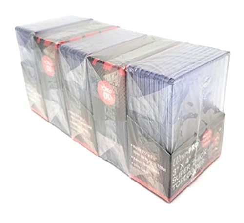 Ultra Pro 5 130pt Top Loader Packs - 10 Toploaders Per Pack (50 Total) - Thick Baseball, Basketball, Hockey, Football Cards (Ie Memorabilia)