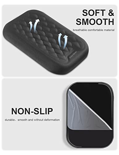 Vaydeer Ergonomic Wrist Rest Pad, 2 Pcs Armrest Pad Elbow Rest Padded, Relieve Elbow Pain Computer Arm Rest Wrist Support Cushion Mouse Pad for Desk Office Gaming - color: Black