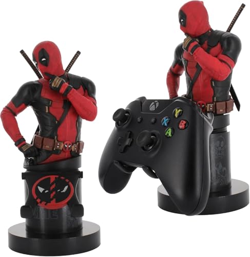 Exquisite Gaming Deadpool 3 Collectible Controller Holder and Phone Stand, Cable Guys Marvel Statue, Officially Licensed Figure