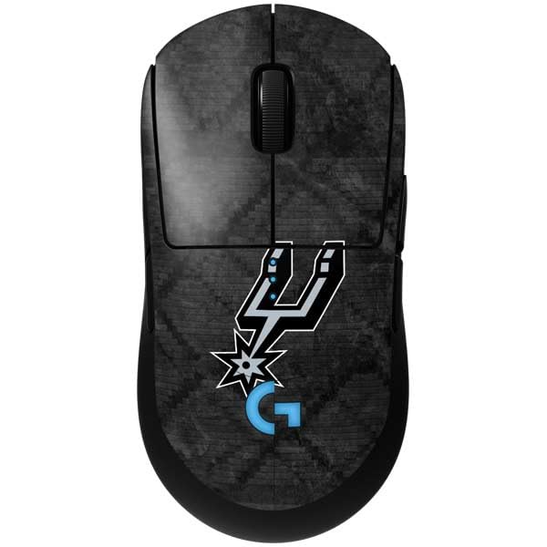 Skinit Decal Other Skin Compatible with G Pro Wireless Gaming Mouse - Officially Licensed NBA San Antonio Spurs Dark Rust Design - color: Black - RSTNBA27
