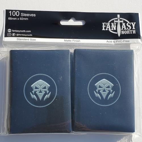 Elements I - 100 Textured Matte TCG Card Sleeves - Fits Magic MTG Commander Pokemon and Other Card Games - Playing Card Sleeves (Death) - style: Death